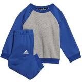 adidas Infant Essentials Logo Sweatshirt & Pants Gender Neutral - Medium Grey Heather/Royal Blue (HM6599)