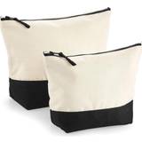 Westford Mill Dipped Base Canvas Accessory Bag (M) (Natural/Black)