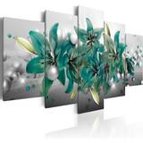Turkosa Väggdekorationer Arkiio Turquoise Bouquet 100x50 Tavla 100x50cm