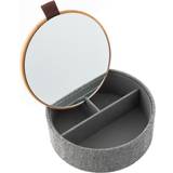 Polyester Speglar InnovaGoods "Smyckeskrin av bambu med Mibox Väggspegel