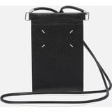 Maison Margiela Men's Four-Stitch Hanging Phone Pouch Bag Black