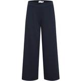 Ichi Kateih Sus Ankle Length Trousers - Total Eclipse