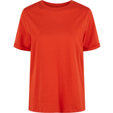Dam - Ekologiskt material - Orange T-shirts Pieces Pcria T-shirt - Tangerine Tango