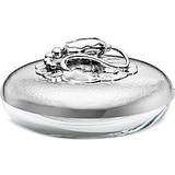 Georg Jensen Sterling Silver and Crystal Large Blossom Box 2 Silver Bowl