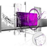 Lila Tavlor Arkiio Foto på akryl Purple Expression [Glass] 100x50 Tavla