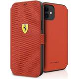 Ferrari Plånboksfodral Ferrari Plånboksfodral iPhone 12 mini On Track Perforated Röd