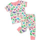 Hatley Barnkläder Hatley Organic Cotton Baby Short Sleeve Pajama Set - Rainbow Park (S22RPI1255)