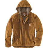 Carhartt Ytterkläder Carhartt Relaxed Fit Washed Duck Sherpa-Lined Utility Jacket - Brown
