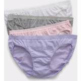 Dam - Silver Badkläder Hanes 4-pk. Comfort Flex Fit Bikini Panties
