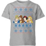 Disneyprinsessor Överdelar Disney Kid's Princess Faces Christmas T-shirt