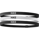 Vita Huvudbonader Nike Elastic 2.0 Headbands 3-pack - Black/White