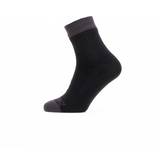 Viskos Strumpor Sealskinz Warm Weather Ankle Length Sock Unisex - Black/Grey