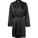 Silke/Siden Kläder Lady Avenue Pure Silk Kimono - Black
