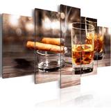 Arkiio Cigar and whiskey 100x50 Tavla 100x50cm
