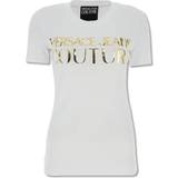 Versace Dam T-shirts Versace Gold Tone Logo T-shirt