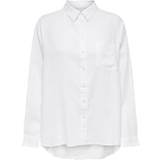 Dam - Oxfordskjortor Only Solid Mixture Shirt - White