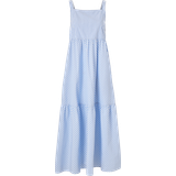 Lexington Klänningar Lexington Leila Poplin Maxi Dress - Blue