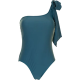 Missya Dam Baddräkter Missya Capri One Shoulder Swimsuit Darkgreen