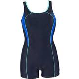 Dam Badkläder Wiki Regina Sport Swimsuit - Navy/Aqua