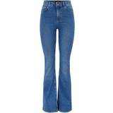 Pieces Jeans Pieces Peggy Flared High Waist Jeans - Blue Denim