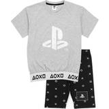 Korta ärmar Pyjamasar Playstation Kort pyjamaset för flickor Grey/Black 5-6