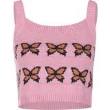 Fyrkantig T-shirts & Linnen Levi's Heaven Sweater Tank - Butterflies Pink/Pink