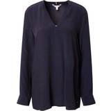 Tommy Hilfiger Blusar Tommy Hilfiger Long Sleeve V-Neck Relaxed Fit Blouse