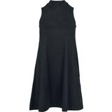 Hög krage Klänningar Urban Classics Ladies A-Line Turtleneck Dress - Black
