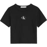 Calvin Klein Rib Jersey Cropped T-shirt - CK Black (IG0IG01354-BEH)
