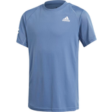 S Överdelar adidas Junior Club Tennis 3-Stripes Tee - Crew Blue/White (GK8178)