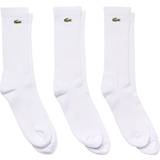 Lacoste Dam Underkläder Lacoste High-Cut Cotton Pique Socks 3-pack - White