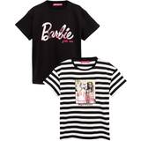 Barbie Överdelar Barbie Girls T-shirt (2-pack) 5-6 År Svart/vit