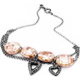 Rostfritt stål Halsband Folli Follie Ladie's Necklace - Silver/Pink