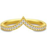 Julie Sandlau Ocean Crest Ring - Gold/Transparent