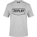 Replay Gråa - Herr T-shirts Replay Logo T-Shirt, white