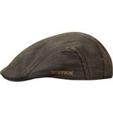 Stetson Herr - Polyester Kepsar Stetson Madison Old Cotton Flat Cap - Brown