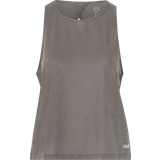 Dam - Öppen rygg T-shirts & Linnen Casall Texture Tank Open Back - Graphite Grey