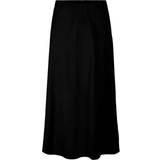 Pieces Dam Kjolar Pieces Pcfranan Hw Midi Skirt - Black