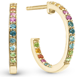 Peridot Smycken Christina Jewelry World Goals Earrings - Gold/Multicolour