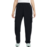 54 - Cargobyxor - Dam Nike Sportswear Essential Women's High-Rise Woven Cargo Trousers - Black/White