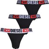 Diesel Underkläder Diesel Jeans Red Logo Jockstraps 3-pack - Black