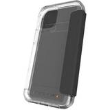 Zagg Plånboksfodral Zagg Gear 4 Wembley Flip Wilma Compatible with iPhone 12 Plus/iPhone 12 Pro 6.1 Case, Advanced Impact Protection with Integrated D30 Technology, Anti-Yellowing, Phone Cover Transparent