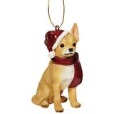 Design Toscano Inredningsdetaljer Design Toscano Christmas Ornaments Xmas Chihuahua Holiday Dog Ornaments Figurine
