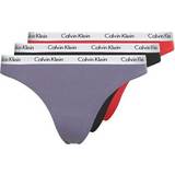 Calvin Klein Trosor Calvin Klein Carousel Thongs 3-pack - Tuscan Terracotta/Lilac Bud/Black
