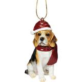 Design Toscano Inredningsdetaljer Design Toscano Beagle Holiday Dog Ornament Sculpture Prydnadsfigur