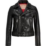 Jack & Jones Dam Kläder Jack & Jones Biker Leather Jacket - Black