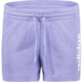 adidas Women's Essential Slim Logo Shorts - Light Purple/White