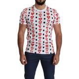 Dolce & Gabbana Mens Hearts Print Cotton Men Top T-shirt