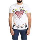 Dolce & Gabbana Herr T-shirts Dolce & Gabbana Mens Saint Valentine Print Cotton Men T-shirt