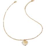 Guess Stiftörhängen Smycken Guess Heart Necklace - Gold/Transparent
